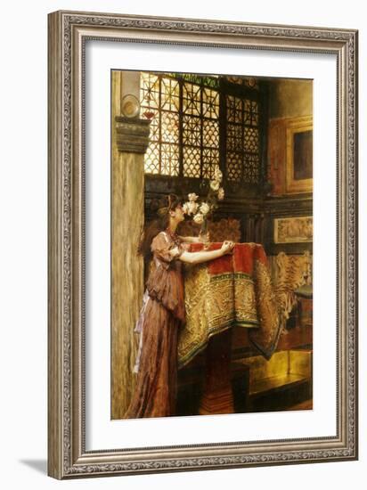 Eine Ecke in meinem Atelier. 1893-Sir Lawrence Alma-Tadema-Framed Giclee Print