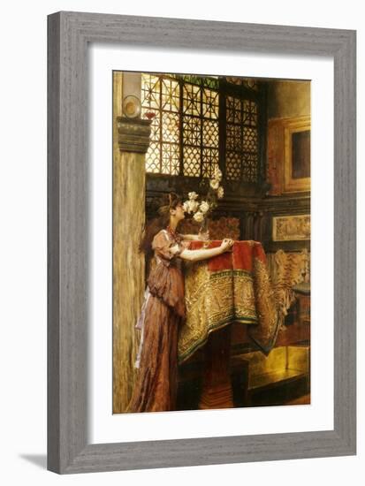 Eine Ecke in meinem Atelier. 1893-Sir Lawrence Alma-Tadema-Framed Giclee Print