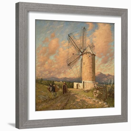 Eine spanische Mühle-Henry Herbert La Thangue-Framed Giclee Print