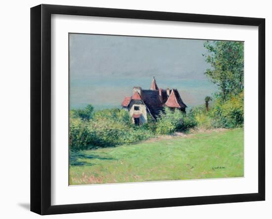 Eine Villa in Trouvile. Une villa a Trouville-Gustave Caillebotte-Framed Giclee Print