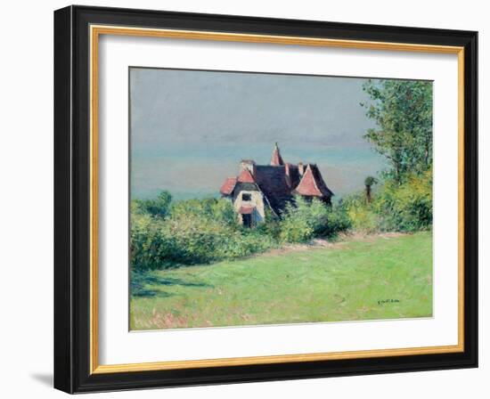 Eine Villa in Trouvile. Une villa a Trouville-Gustave Caillebotte-Framed Giclee Print