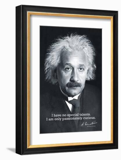 Einstein Curiosity-null-Framed Art Print