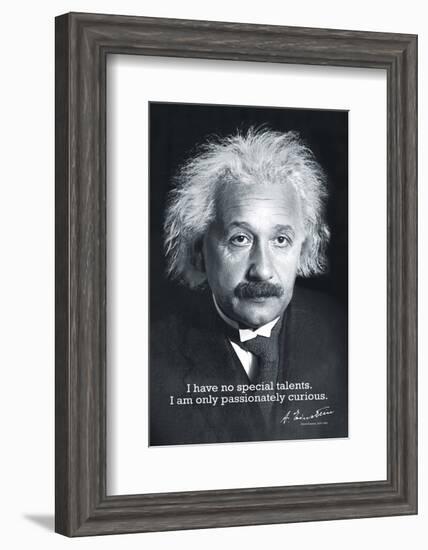 Einstein Curiosity-null-Framed Art Print