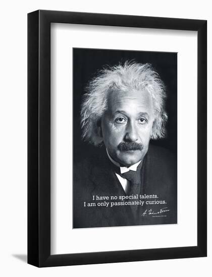 Einstein Curiosity-null-Framed Art Print