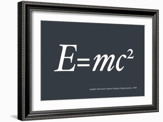 Einstein E equals mc2-Michael Tompsett-Framed Art Print