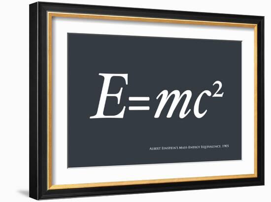 Einstein E equals mc2-Michael Tompsett-Framed Art Print