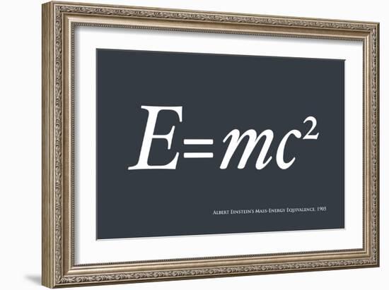 Einstein E equals mc2-Michael Tompsett-Framed Premium Giclee Print