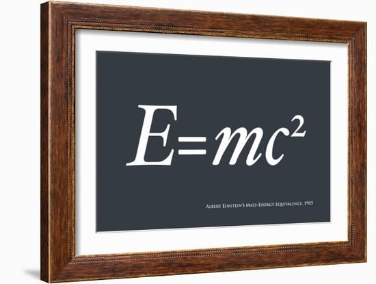 Einstein E equals mc2-Michael Tompsett-Framed Premium Giclee Print