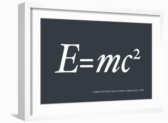 Einstein E equals mc2-Michael Tompsett-Framed Premium Giclee Print