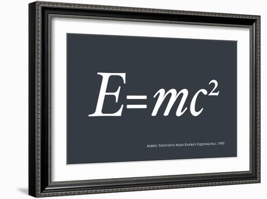 Einstein E equals mc2-Michael Tompsett-Framed Premium Giclee Print
