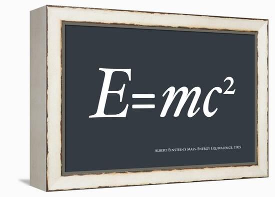 Einstein E equals mc2-Michael Tompsett-Framed Stretched Canvas