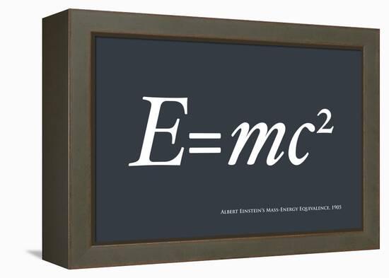 Einstein E equals mc2-Michael Tompsett-Framed Stretched Canvas