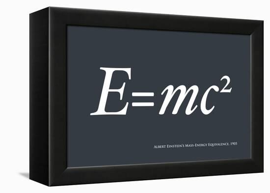 Einstein E equals mc2-Michael Tompsett-Framed Stretched Canvas