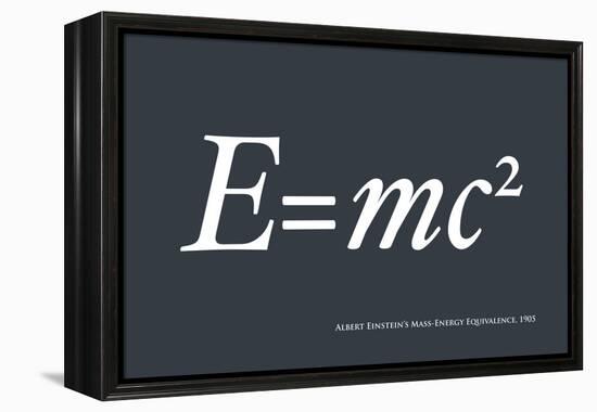 Einstein E equals mc2-Michael Tompsett-Framed Stretched Canvas