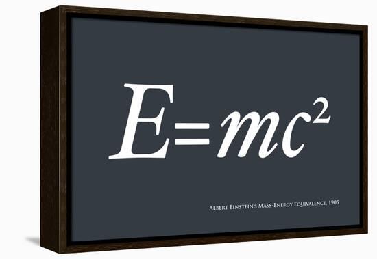 Einstein E equals mc2-Michael Tompsett-Framed Stretched Canvas