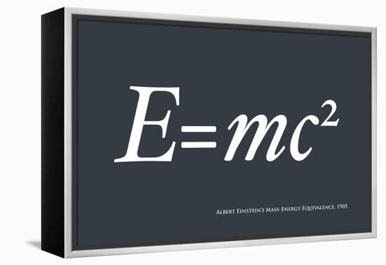 Einstein E equals mc2-Michael Tompsett-Framed Stretched Canvas