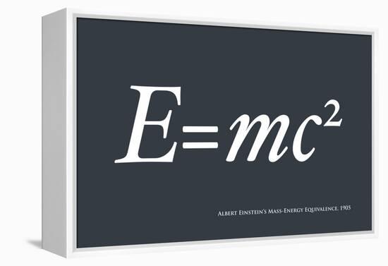 Einstein E equals mc2-Michael Tompsett-Framed Stretched Canvas