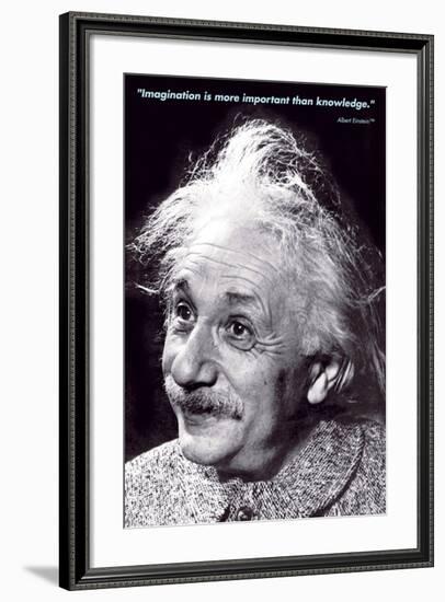 Einstein - Imagination-null-Framed Art Print