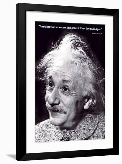 Einstein - Imagination-null-Framed Art Print