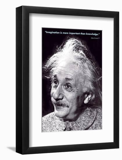 Einstein - Imagination-null-Framed Art Print