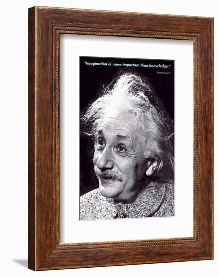 Einstein - Imagination-null-Framed Art Print