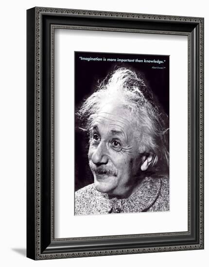 Einstein - Imagination-null-Framed Art Print