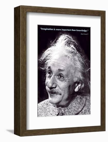 Einstein - Imagination-null-Framed Art Print