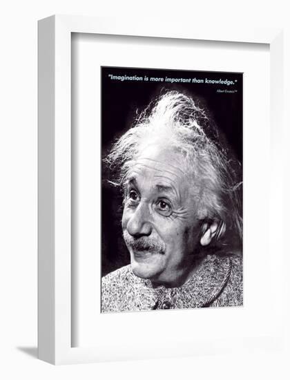 Einstein - Imagination-null-Framed Art Print