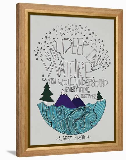 Einstein Nature-Leah Flores-Framed Premier Image Canvas