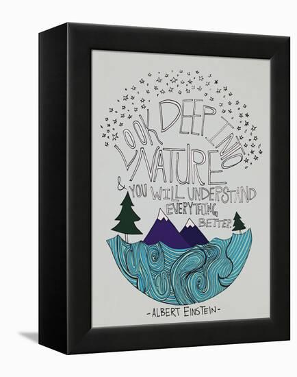 Einstein Nature-Leah Flores-Framed Premier Image Canvas