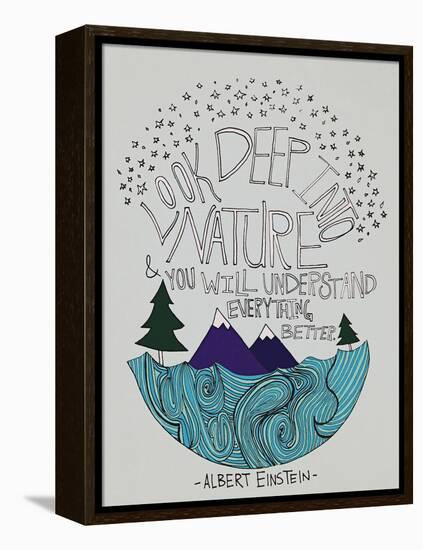 Einstein Nature-Leah Flores-Framed Premier Image Canvas