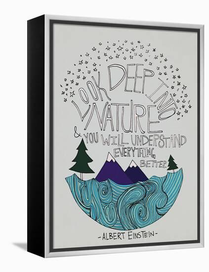 Einstein Nature-Leah Flores-Framed Premier Image Canvas