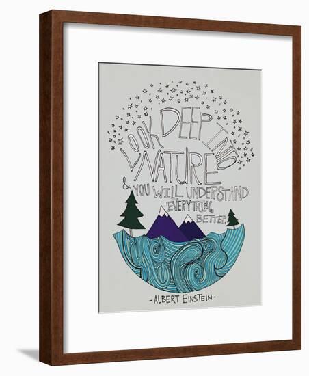 Einstein Nature-Leah Flores-Framed Premium Giclee Print