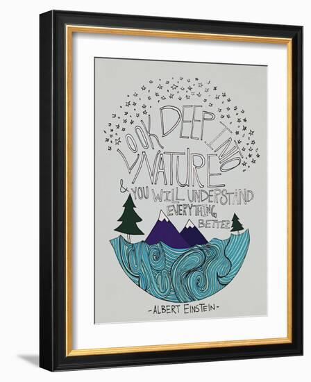 Einstein Nature-Leah Flores-Framed Premium Giclee Print