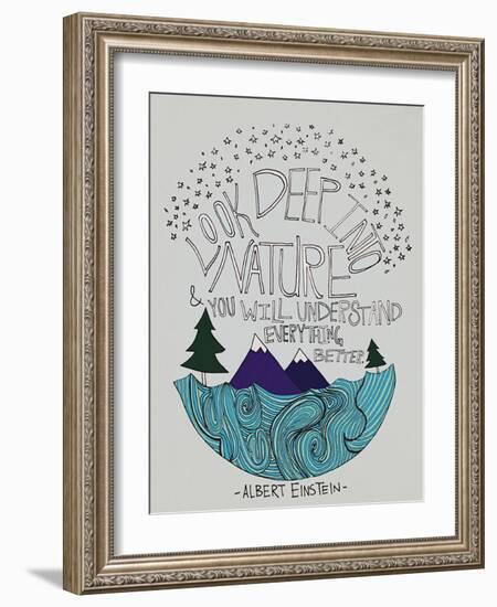 Einstein Nature-Leah Flores-Framed Giclee Print