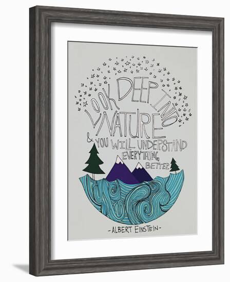 Einstein Nature-Leah Flores-Framed Giclee Print