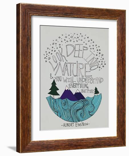 Einstein Nature-Leah Flores-Framed Giclee Print