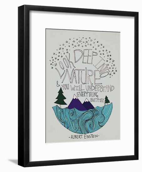 Einstein Nature-Leah Flores-Framed Giclee Print