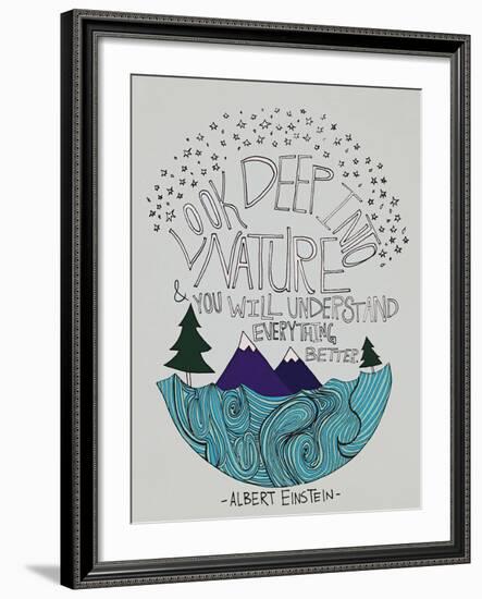 Einstein Nature-Leah Flores-Framed Giclee Print