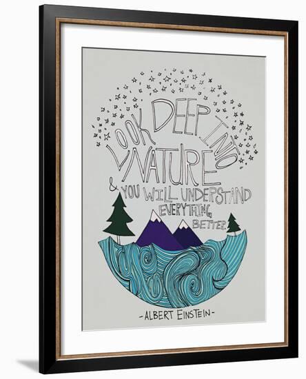 Einstein Nature-Leah Flores-Framed Giclee Print