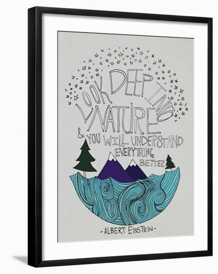 Einstein Nature-Leah Flores-Framed Giclee Print