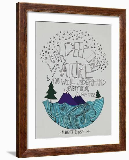 Einstein Nature-Leah Flores-Framed Giclee Print