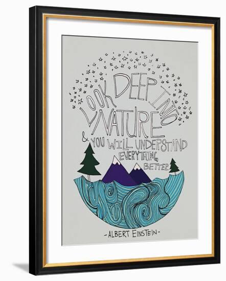 Einstein Nature-Leah Flores-Framed Giclee Print