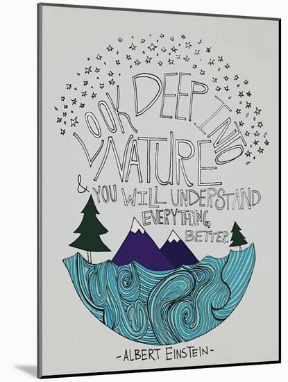 Einstein Nature-Leah Flores-Mounted Art Print