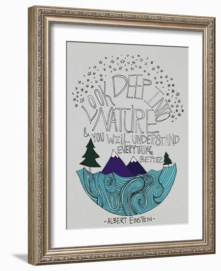 Einstein Nature-Leah Flores-Framed Giclee Print