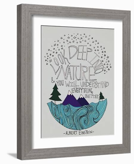 Einstein Nature-Leah Flores-Framed Giclee Print