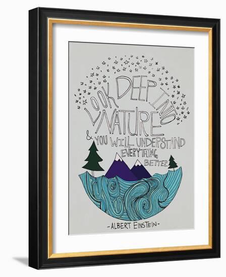 Einstein Nature-Leah Flores-Framed Giclee Print