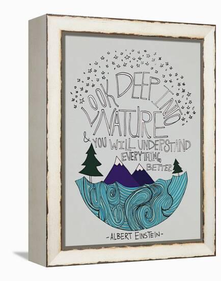 Einstein Nature-Leah Flores-Framed Premier Image Canvas