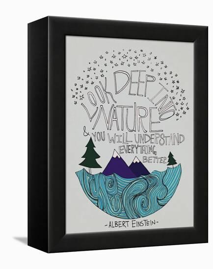 Einstein Nature-Leah Flores-Framed Premier Image Canvas