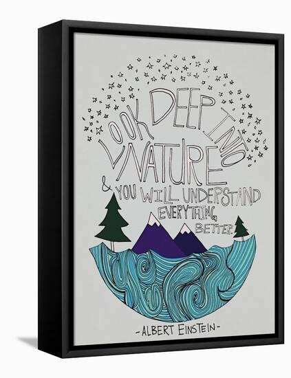 Einstein Nature-Leah Flores-Framed Premier Image Canvas